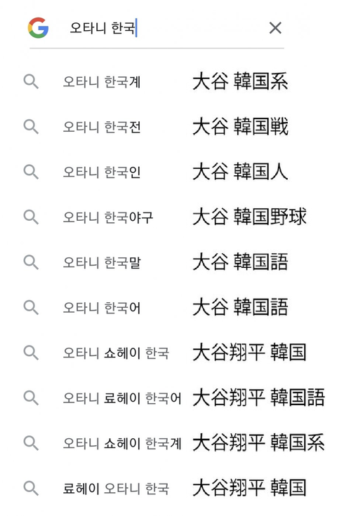 韓国で「大谷　韓国系」と検索する韓国人が急増・・・
