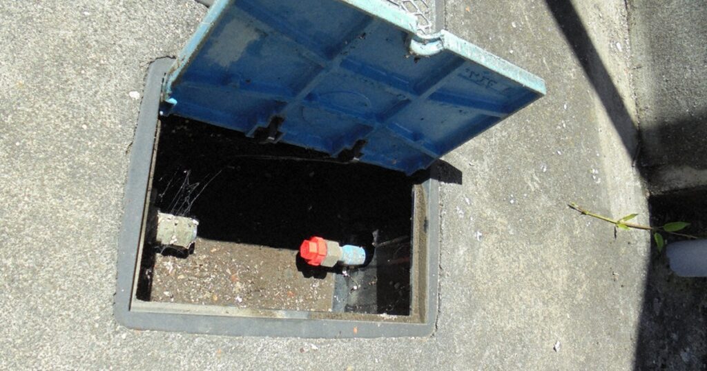 水道メーター(青銅製)盗難