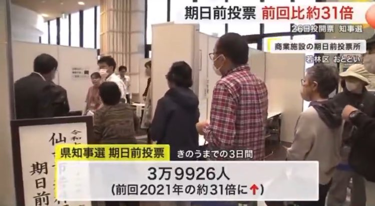 宮城知事選挙