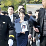 安倍首相の遺影