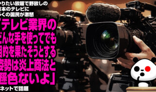 やりたい放題で野放しの日本のテレビに多くの国民が激怒「テレビ業界のどんな手を使ってでも目的を果たそうとする姿勢は炎上商法と遜色ないよ」